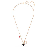 Mickey & Minnie pendant, Multicolored, Rose gold-tone plated
